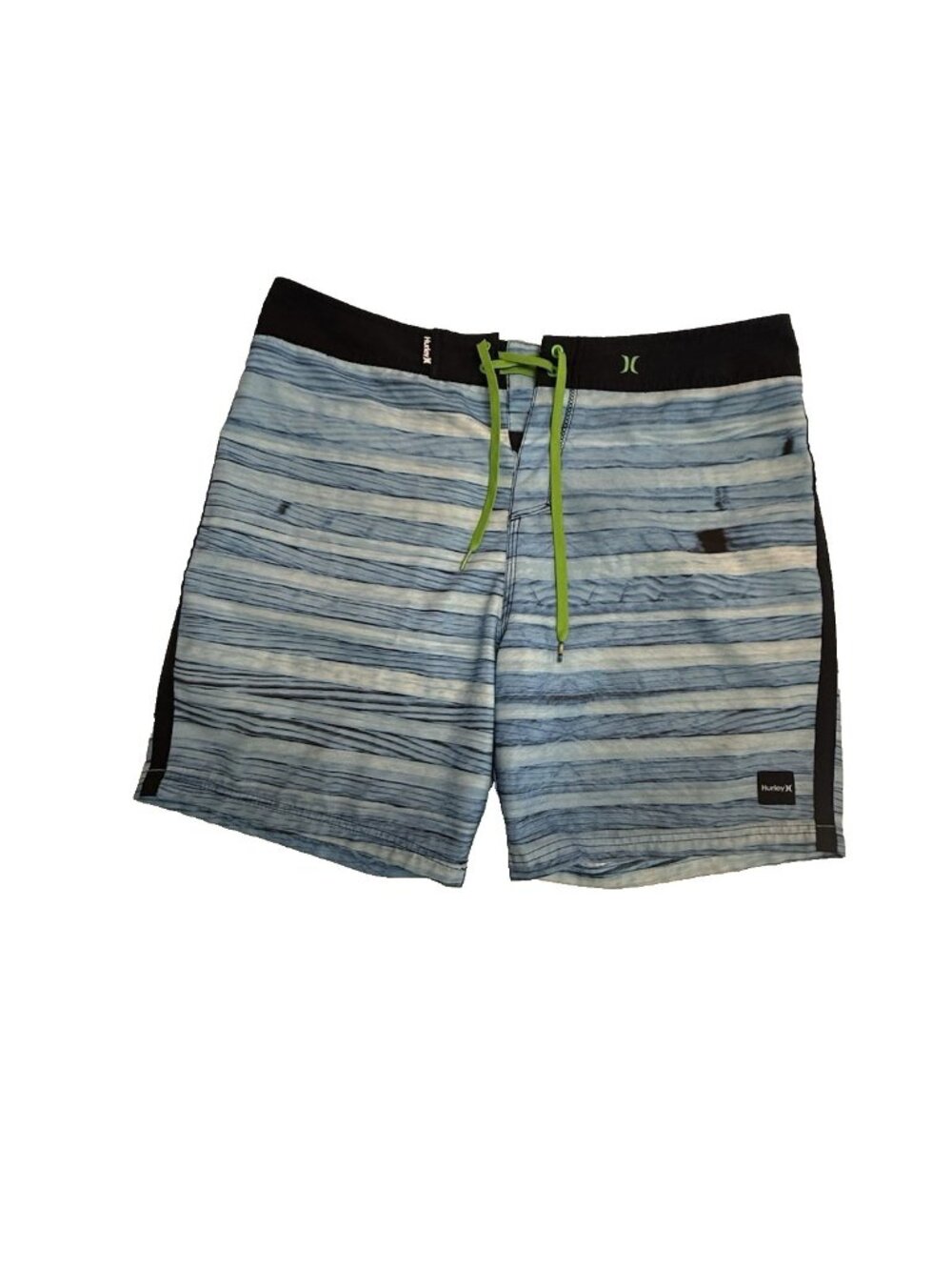 Hurley Phantom Board Shorts Men’s Blue Striped Swim Trunks Surf Beach 32